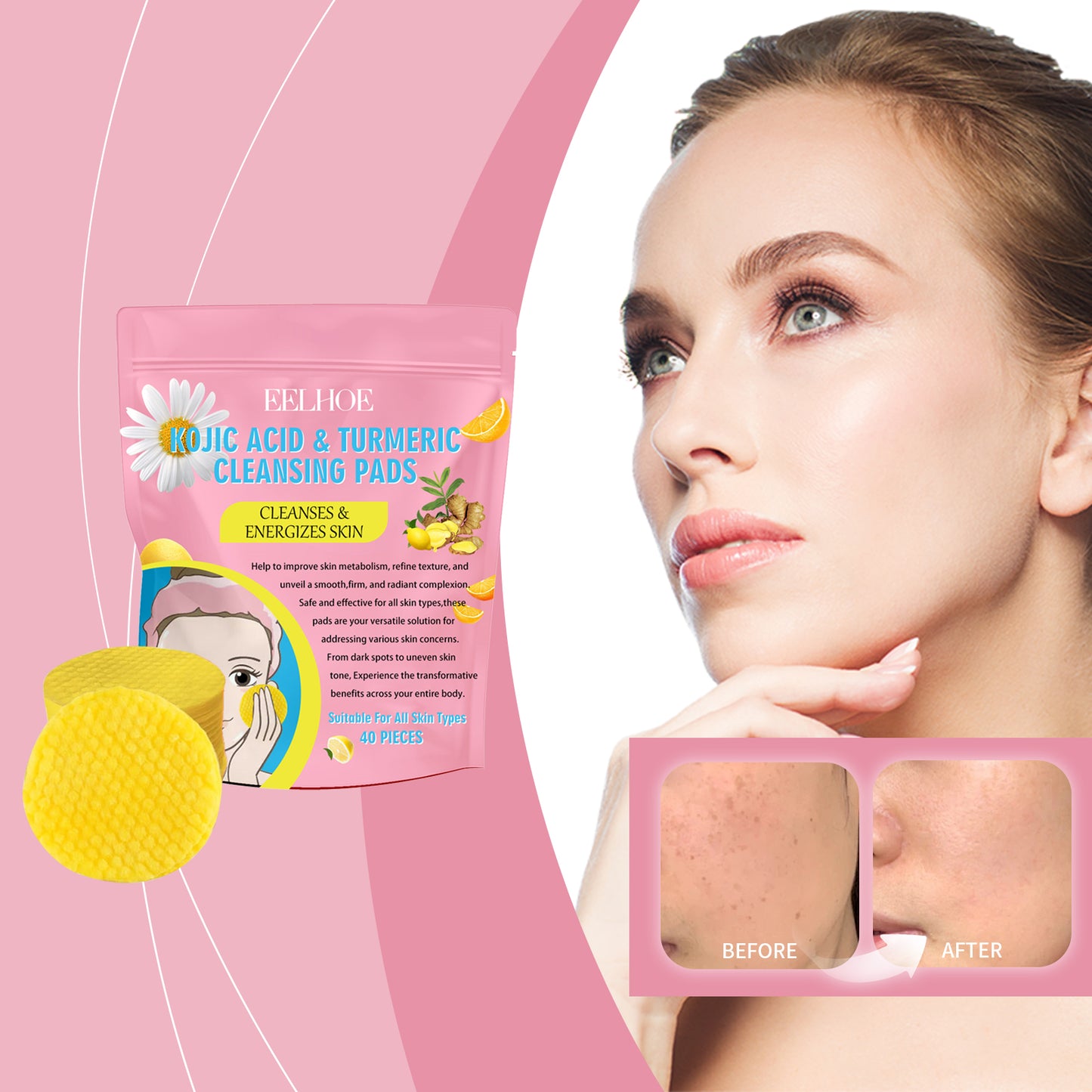 Turmeric Acid Cleansing Pad