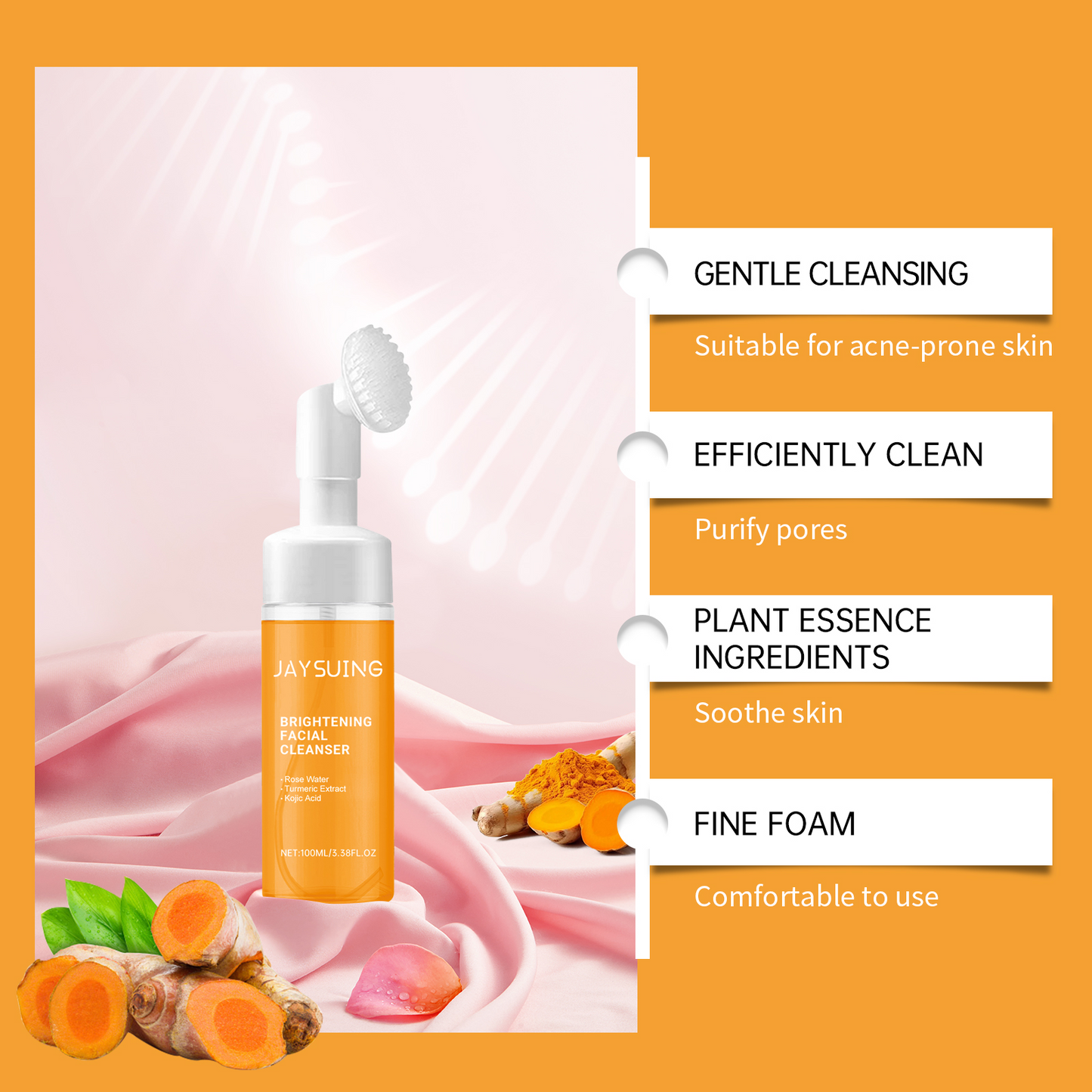 Turmeric Face Wash with Brush