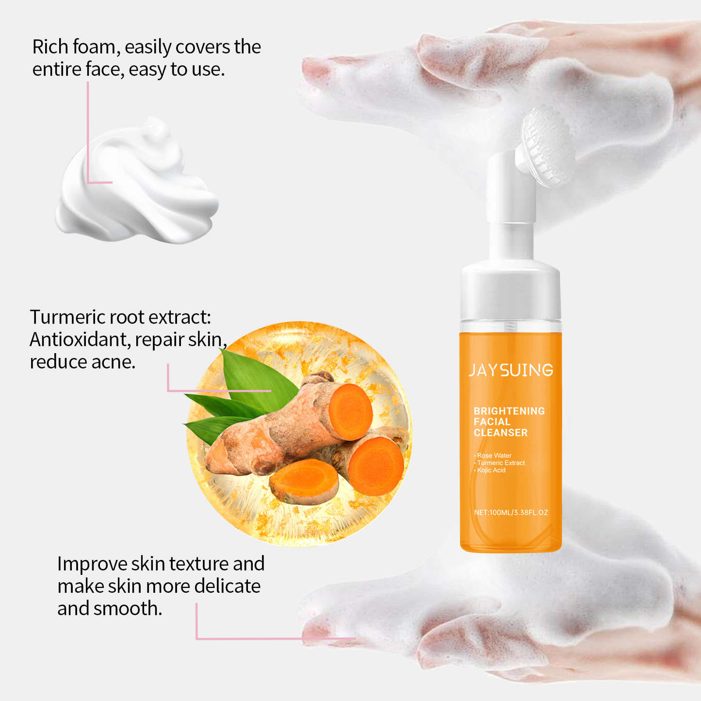 Turmeric Face Wash with Brush